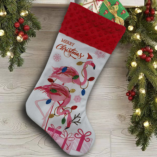 Flamingo Christmas Stockings Holiday Decoration Pendant
