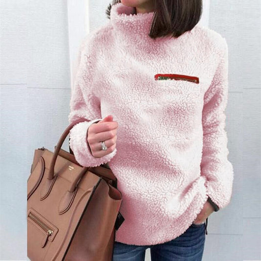 Autumn and winter turtleneck women's tops