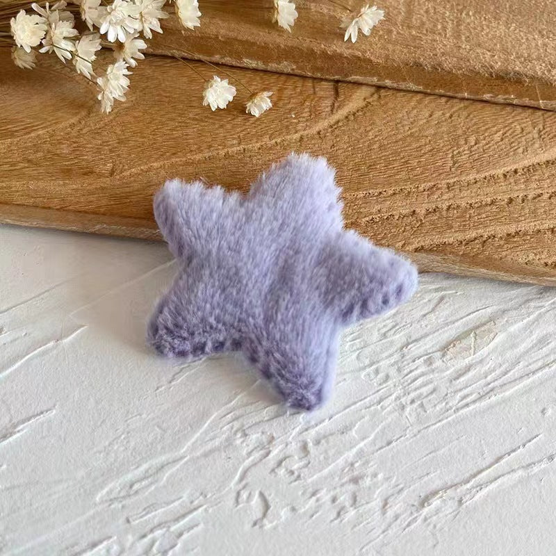 Barrettes Eight-character Bangs Side Plush XINGX