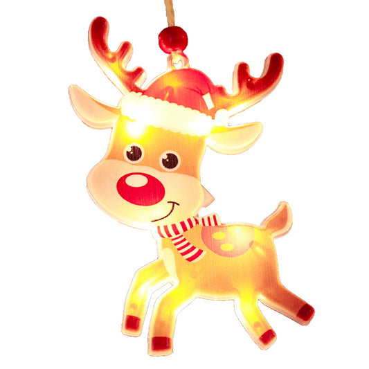 Bar Atmosphere Christmas Interior Decorations Colored Lights