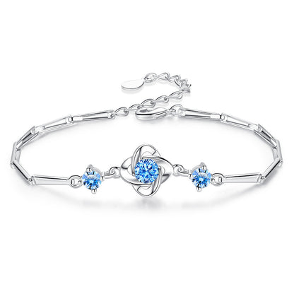 Necklace Female Clover Ocean Heart Suit