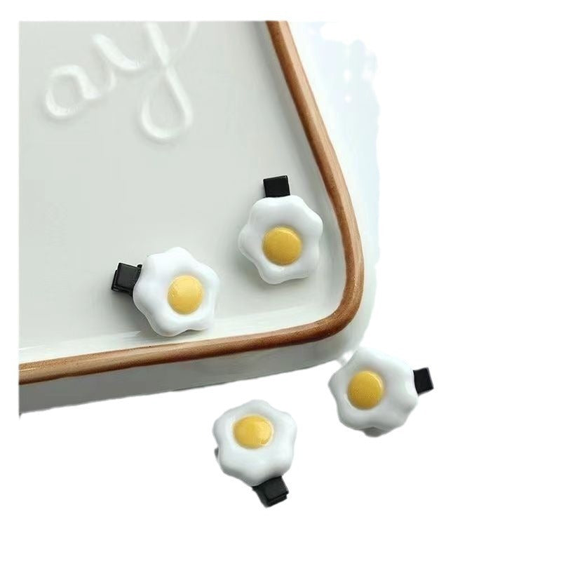 Fried Mini Little Clip Over Cute Hairpin Poached Egg