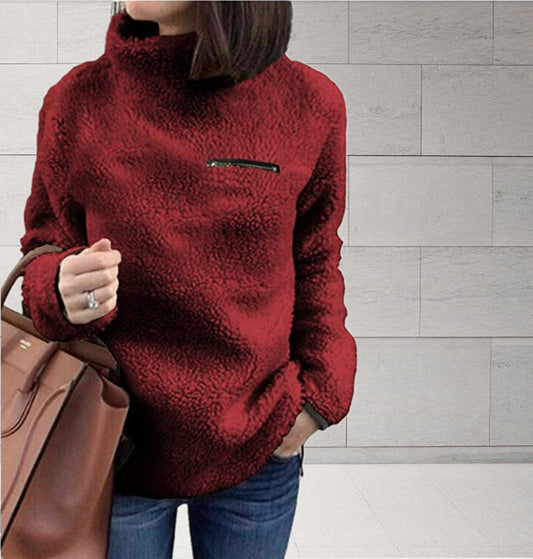 Autumn and winter turtleneck women's tops