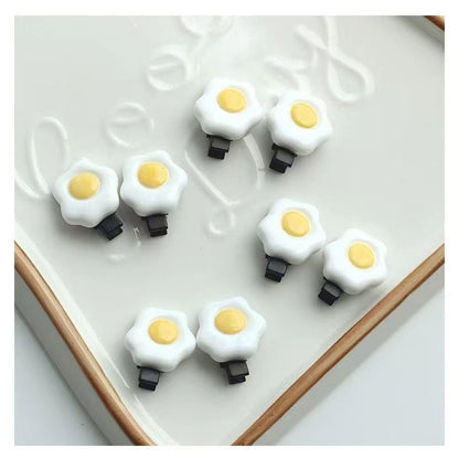 Fried Mini Little Clip Over Cute Hairpin Poached Egg