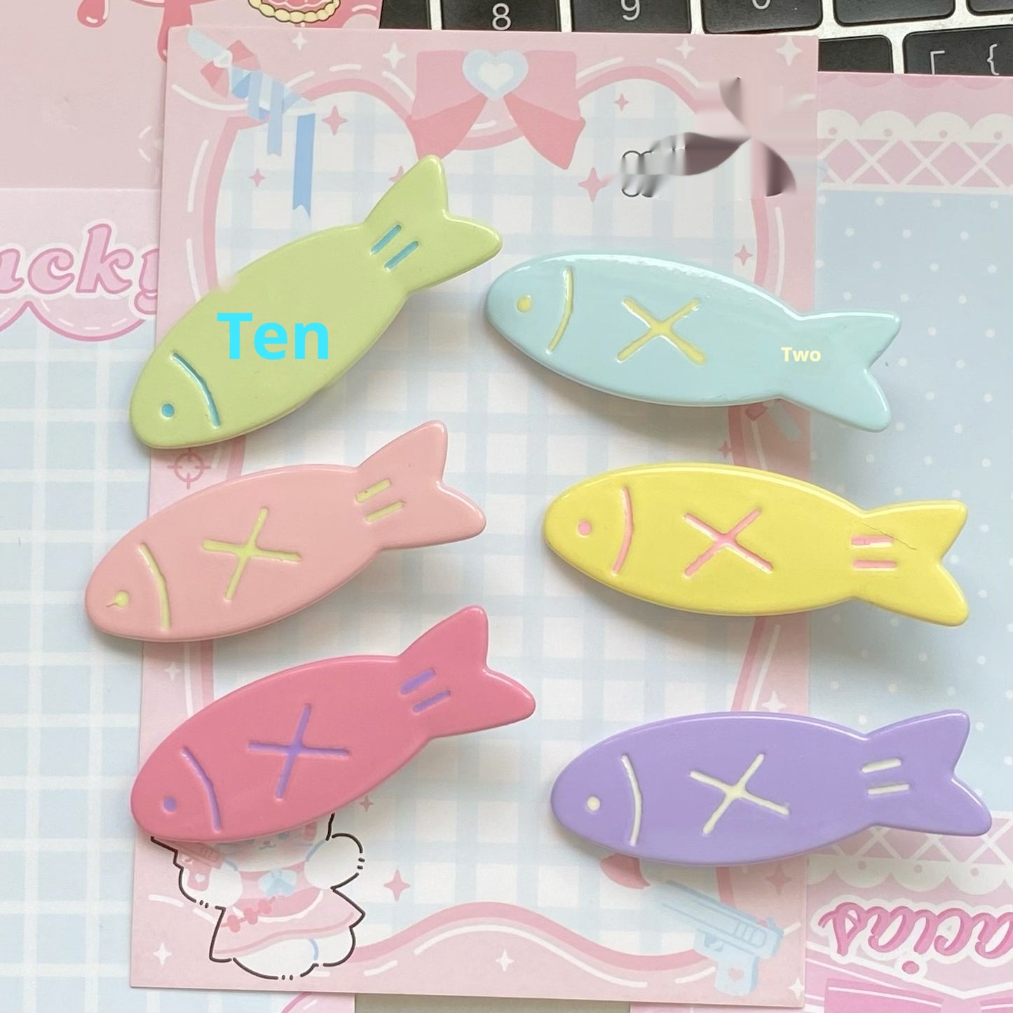 Cute Candy-colored Fish Barrettes
