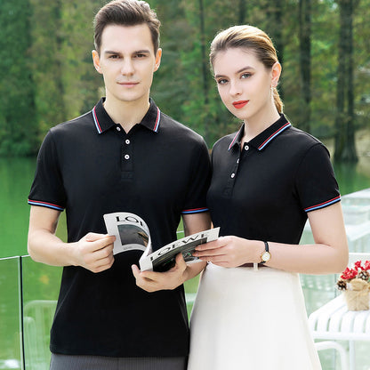 Polo Shirt Summer Long-staple Cotton Overalls