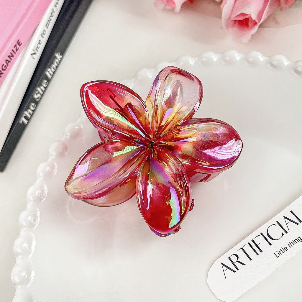 High Sense Plumeria Rubra Seaside Holiday Barrettes