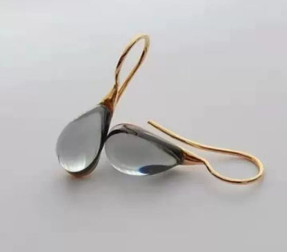 Four Color Inlaid Opal Earrings European And American Ladies Fashion Earrings