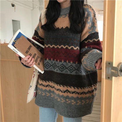 Round Neck Pullover For Women