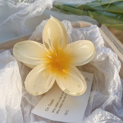 High Sense Plumeria Rubra Seaside Holiday Barrettes