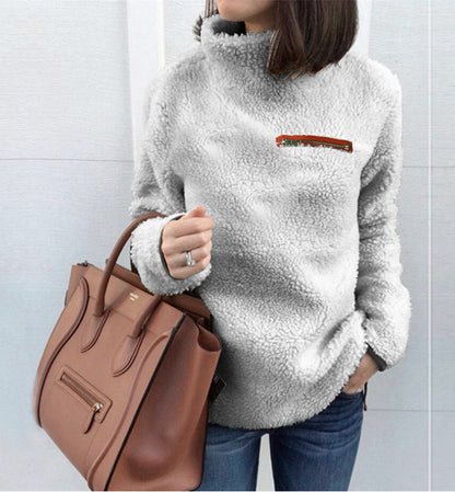 Autumn and winter turtleneck women's tops