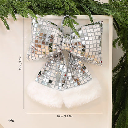 Mirror Bow Christmas Tree Decoration
