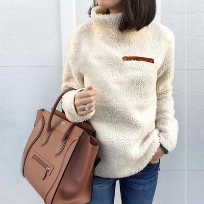 Autumn and winter turtleneck women's tops
