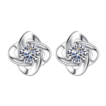 Necklace Female Clover Ocean Heart Suit