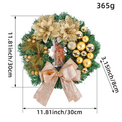 Christmas Light Wreath Door And Window Decoration Vine Ring