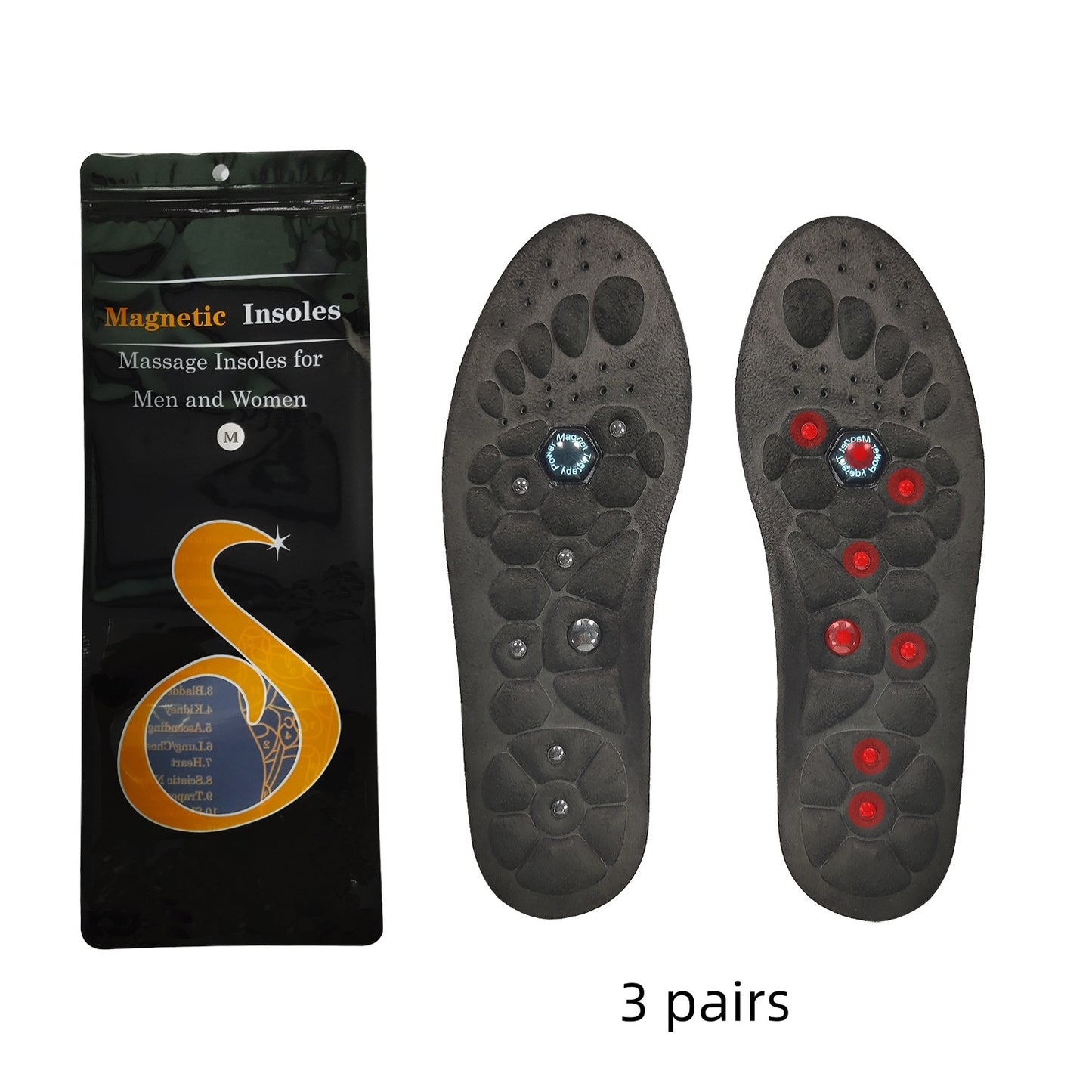 Medical Magnetic Insole Therapy Sports Insoles Orthopedic Insoles Massage Foot Weight Loss Slimming Acupressure Anti-fatigue Health Care Shoe Pads