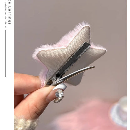 Barrettes Eight-character Bangs Side Plush XINGX