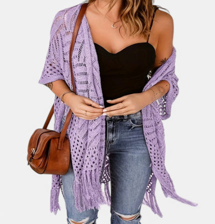 Women's Top Mid-length Blouse Tassel