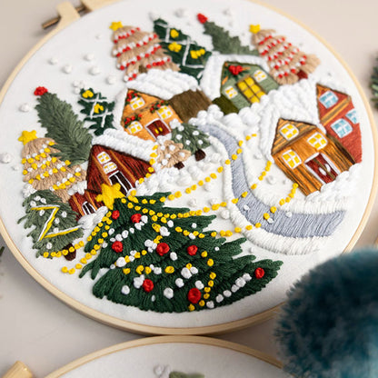Embroidered Handicraft DIY Material Christmas Kit Fabric
