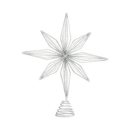 Eight Awn Star Champagne Christmas Decoration Ornaments