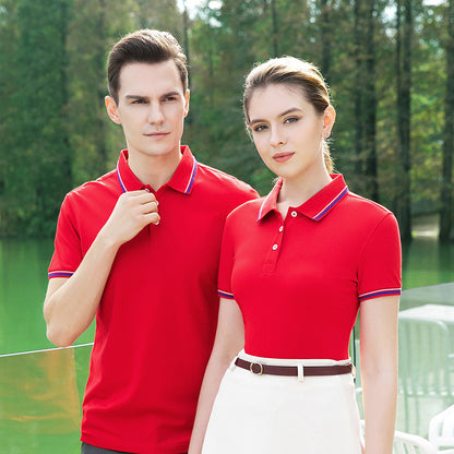 Polo Shirt Summer Long-staple Cotton Overalls