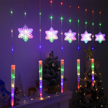 Christmas Decorative Lights Icicle Snowflake Shaped Light String