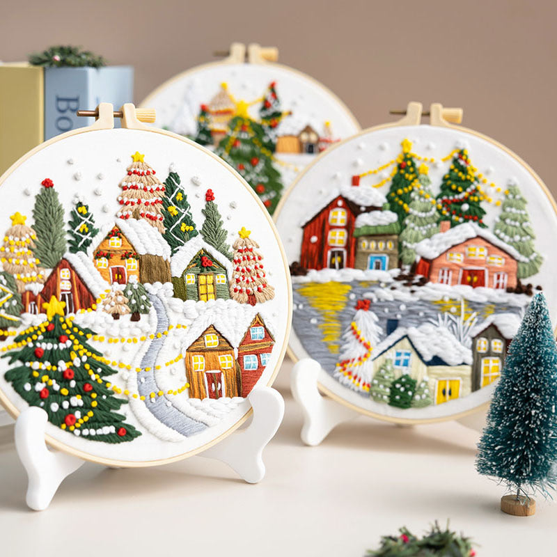 Embroidered Handicraft DIY Material Christmas Kit Fabric