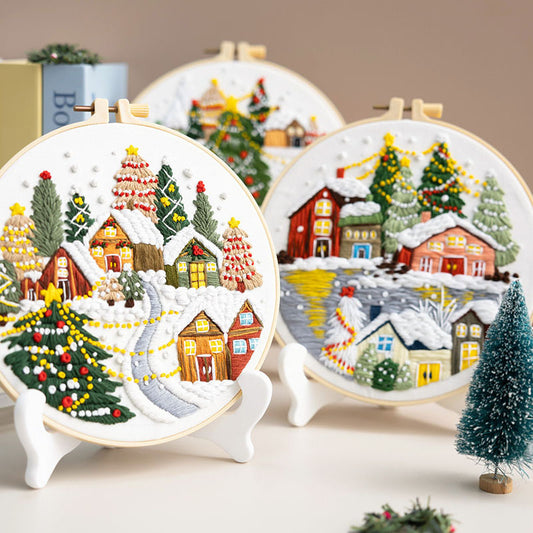 Embroidered Handicraft DIY Material Christmas Kit Fabric