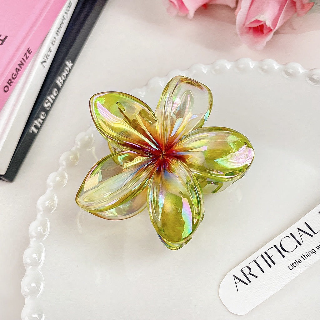 High Sense Plumeria Rubra Seaside Holiday Barrettes