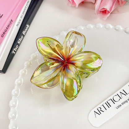 High Sense Plumeria Rubra Seaside Holiday Barrettes