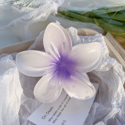 High Sense Plumeria Rubra Seaside Holiday Barrettes