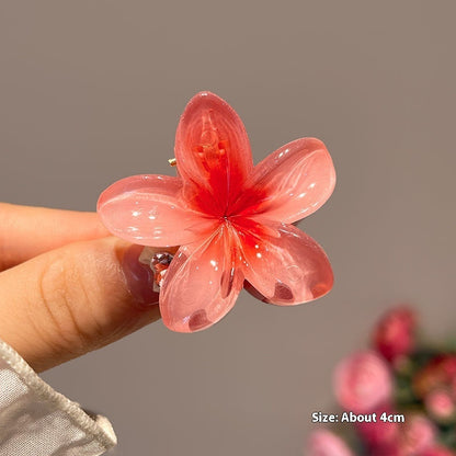 High Sense Plumeria Rubra Seaside Holiday Barrettes