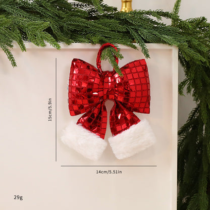 Mirror Bow Christmas Tree Decoration