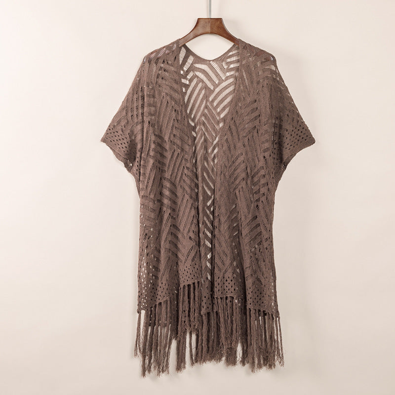 Women's Top Mid-length Blouse Tassel