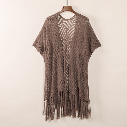 Women's Top Mid-length Blouse Tassel