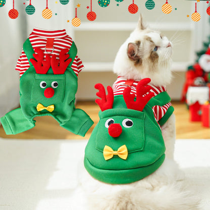 Christmas Dog Cat Pet Elk Clothing