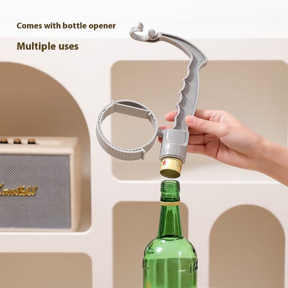 Beverage Bottle Handle Holder Adjustable Pouring Handle Organizer Multi-Use Oil Bottle Handle Holder Kitchen Storage Kitchen Gadgets