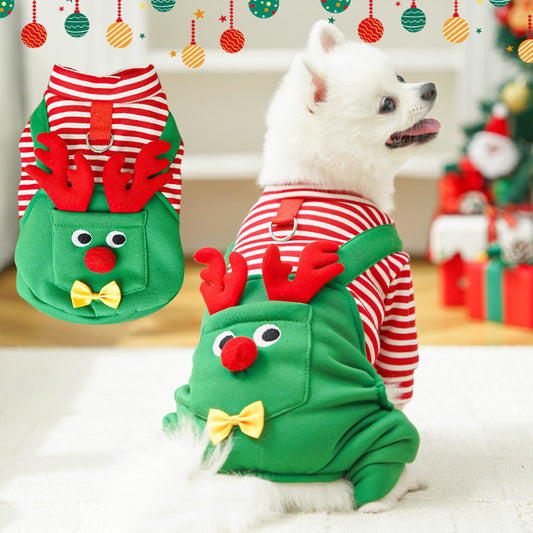 Christmas Dog Cat Pet Elk Clothing