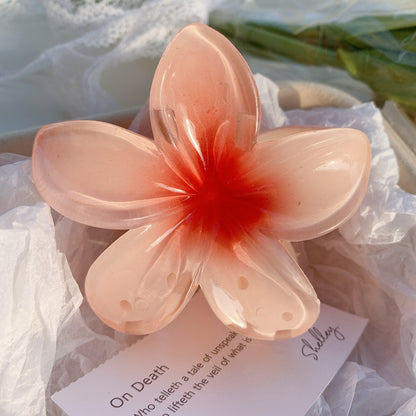 High Sense Plumeria Rubra Seaside Holiday Barrettes