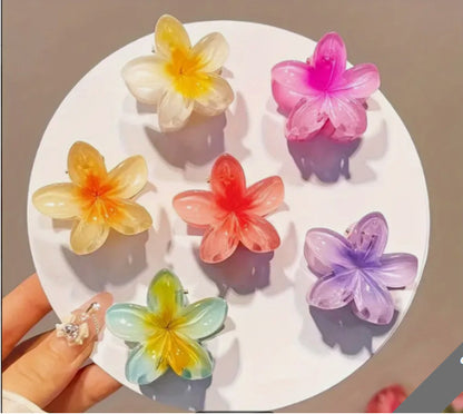 High Sense Plumeria Rubra Seaside Holiday Barrettes