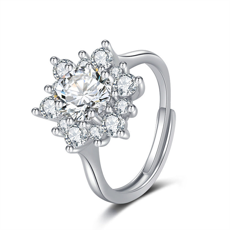 SUNFLOWER Necklace Suit Micro-inlaid Full Diamond