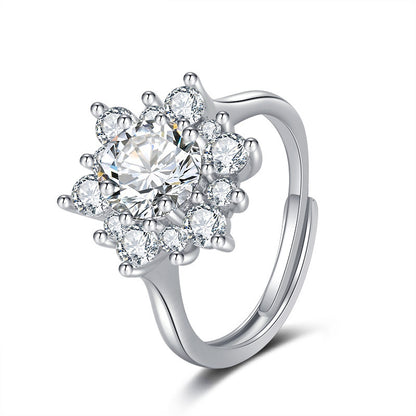 SUNFLOWER Necklace Suit Micro-inlaid Full Diamond